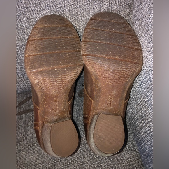 Clarks Artisan brown leather booties - Picture 5 of 6